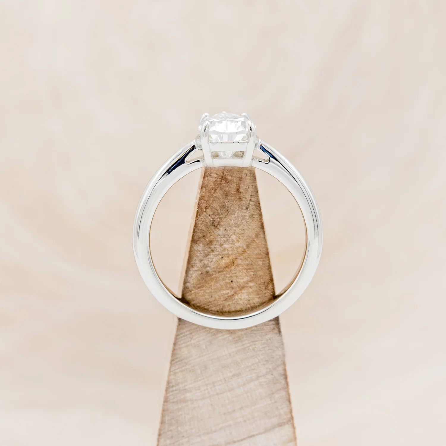 5 PRONG PEAR CUT MOISSANITE SOLITAIRE ENGAGEMENT RING - Image 12