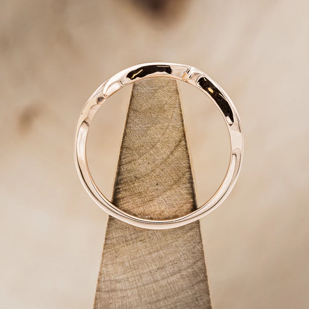 "ARTEMIS" STACKER - 14K GOLD ANTLER-STYLE STACKING BAND - Image 11