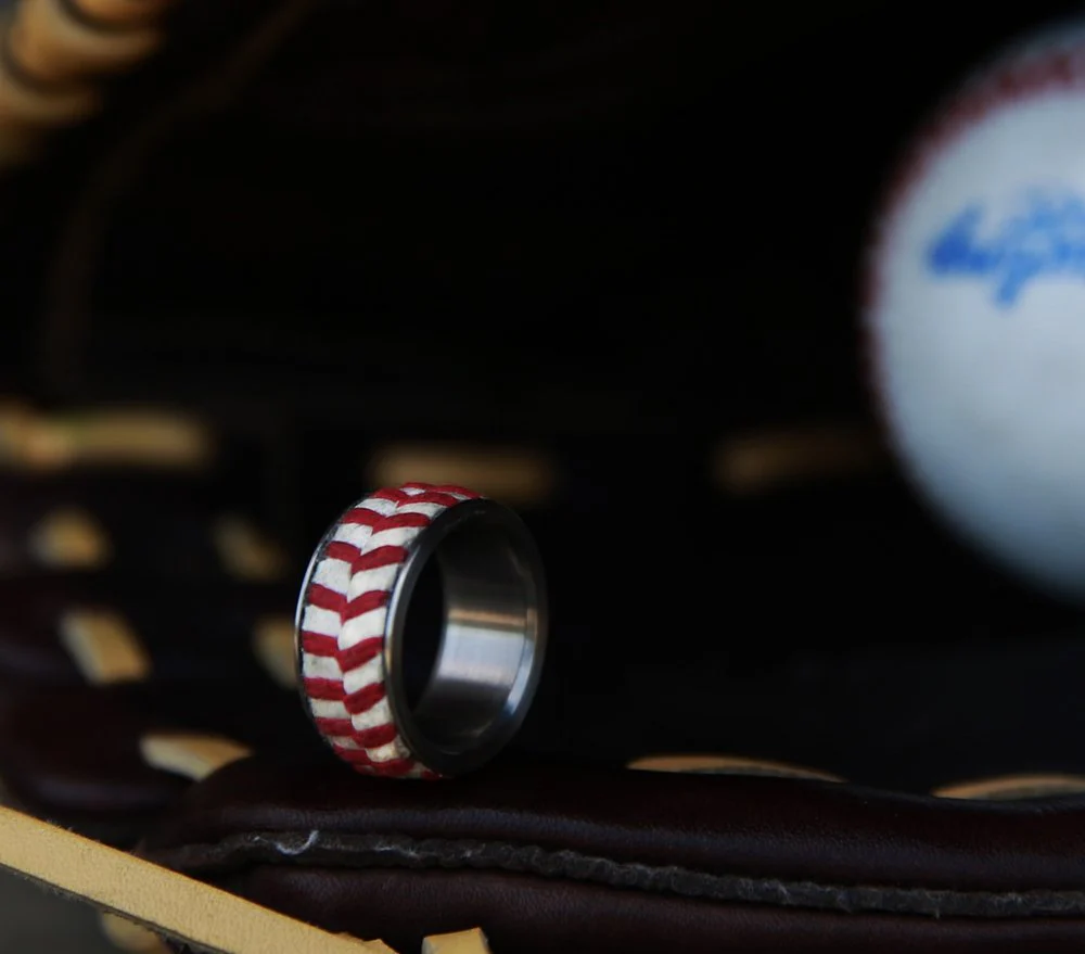 AUTHENTIC MAJOR LEAGUE BASEBALL WEDDING BAND - Image 4