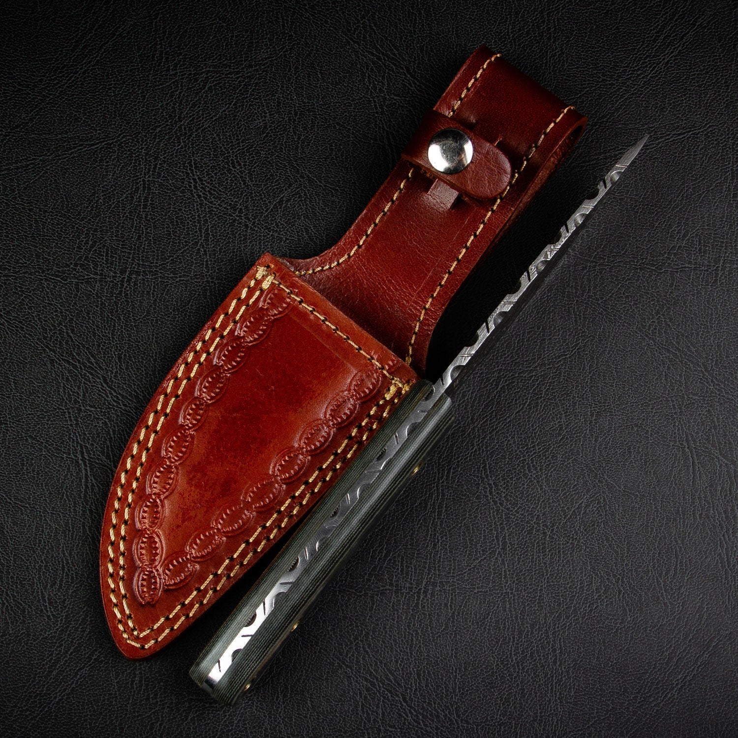 "BOWIE" - DAMASCUS STEEL KNIFE by Forseti Steel™ - Image 9