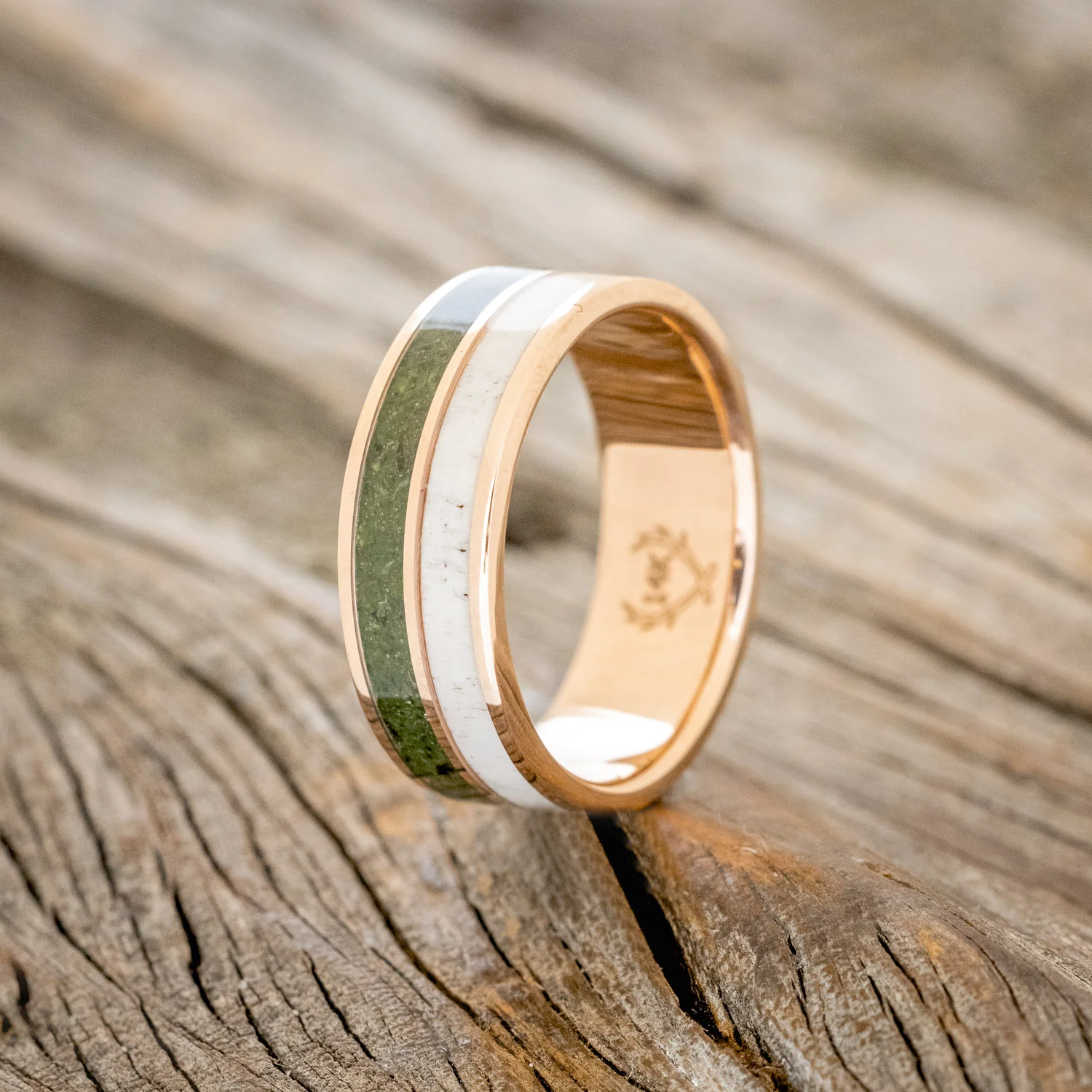 "DYAD" - MOSS & ANTLER WEDDING BAND - Image 19