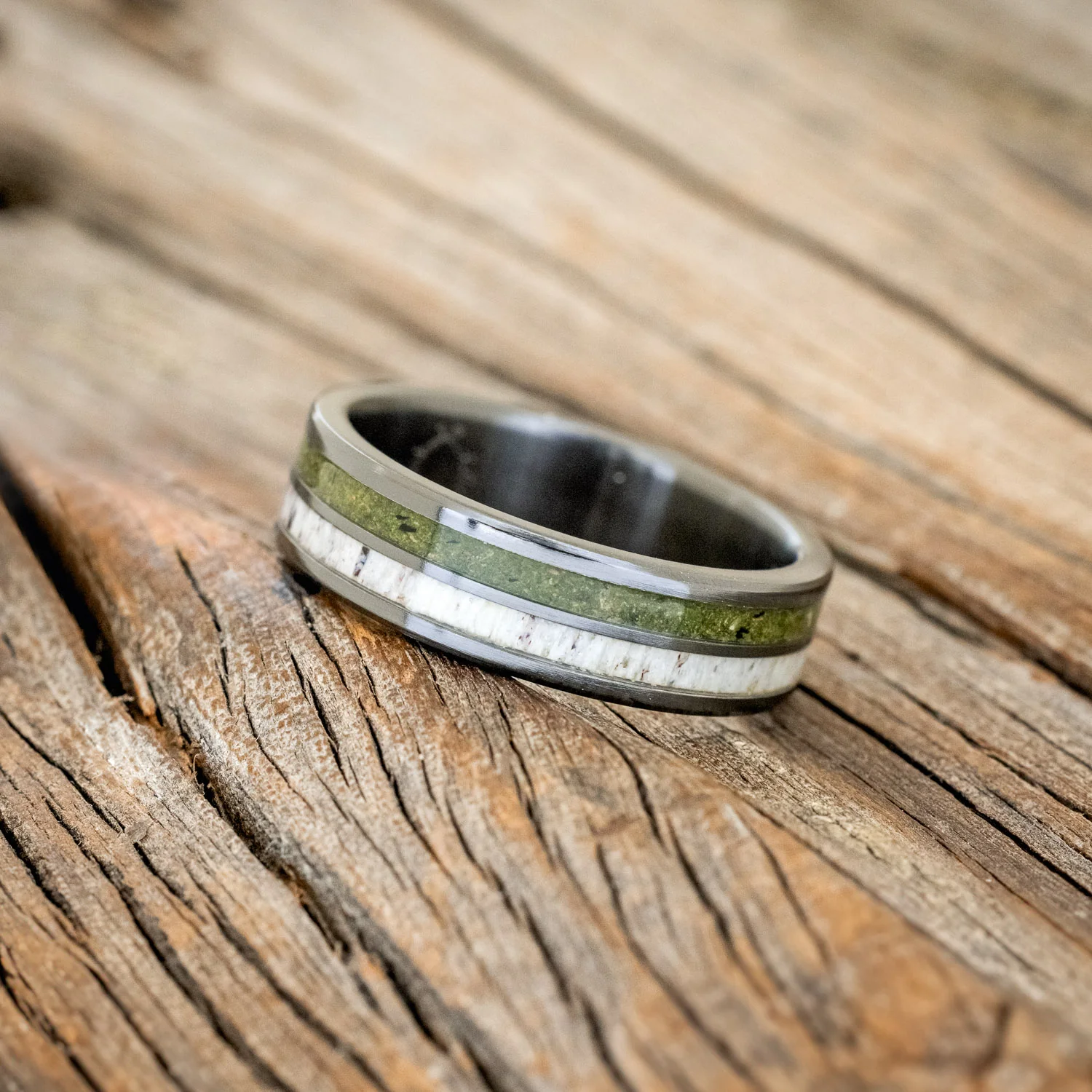 "DYAD" - MOSS & ANTLER WEDDING BAND - Image 23
