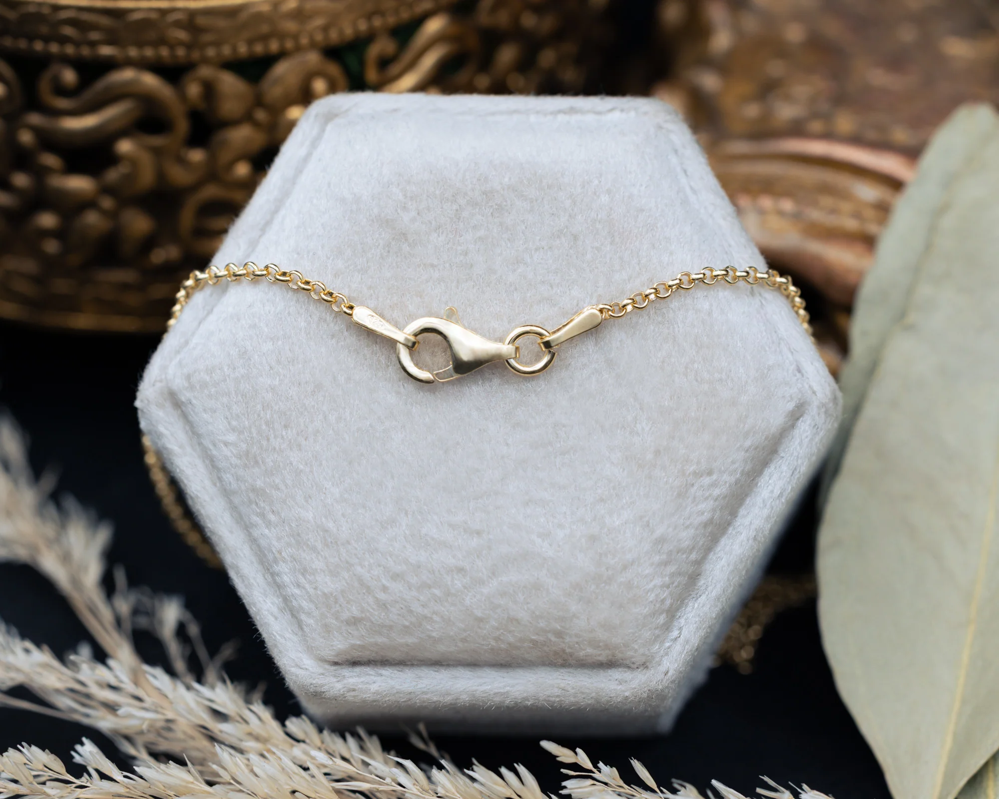MOSS COLLECTION - 18K GOLD VERMEIL PENDANT WITH MOSS AGATE & PRASIOLITE - BY JORGE REVILLA - Image 6