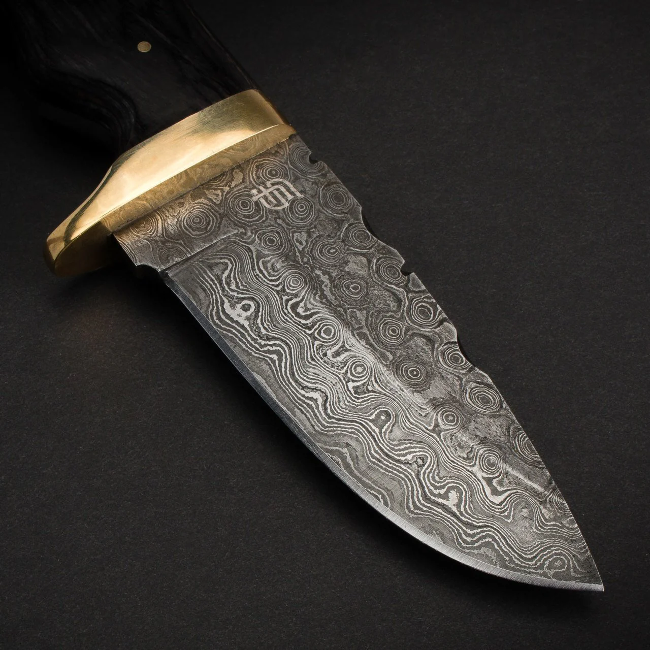 "JIM BAKER" - HANDMADE DAMASCUS STEEL SKINNER KNIFE by Forseti Steel™ - Image 5
