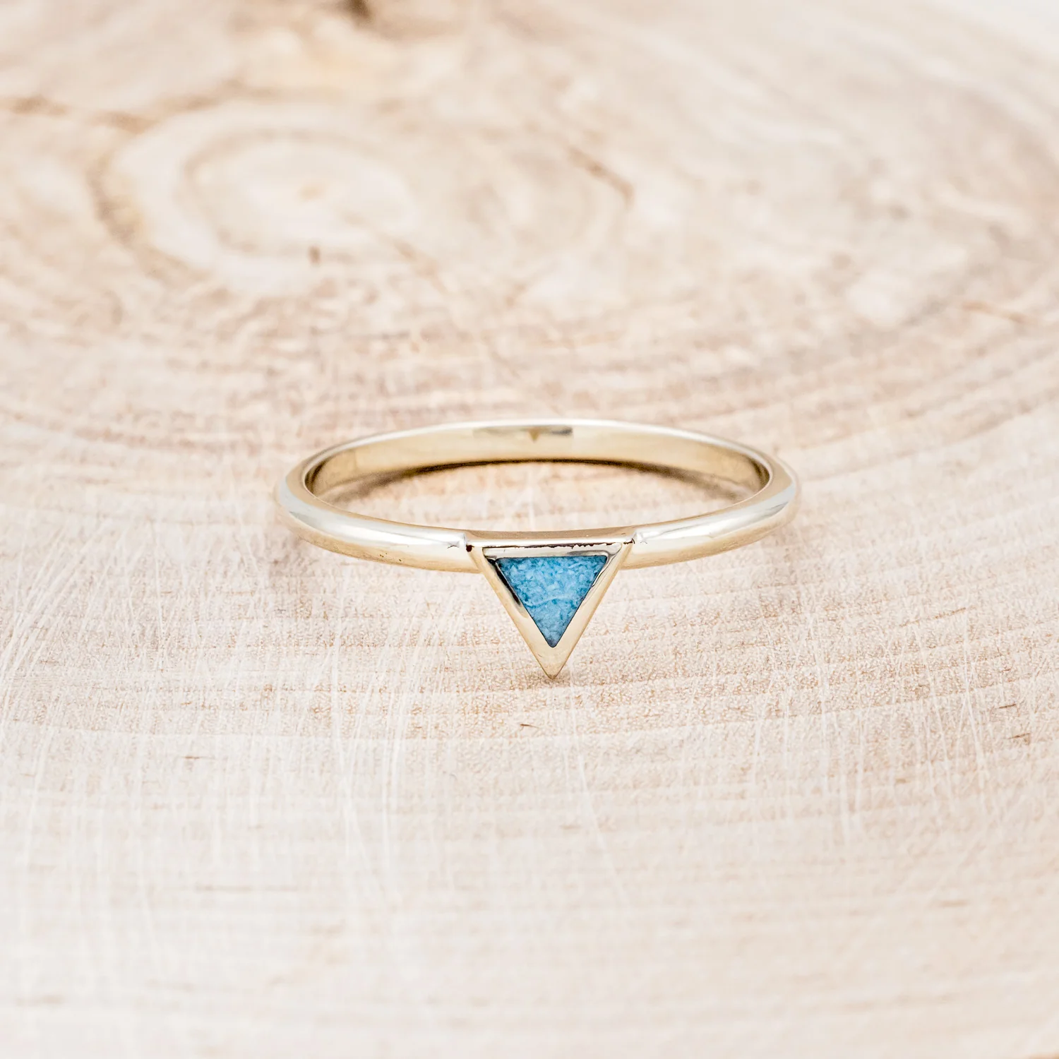 "MERA" - CRUSHED TURQUOISE STACKING BAND - Image 10