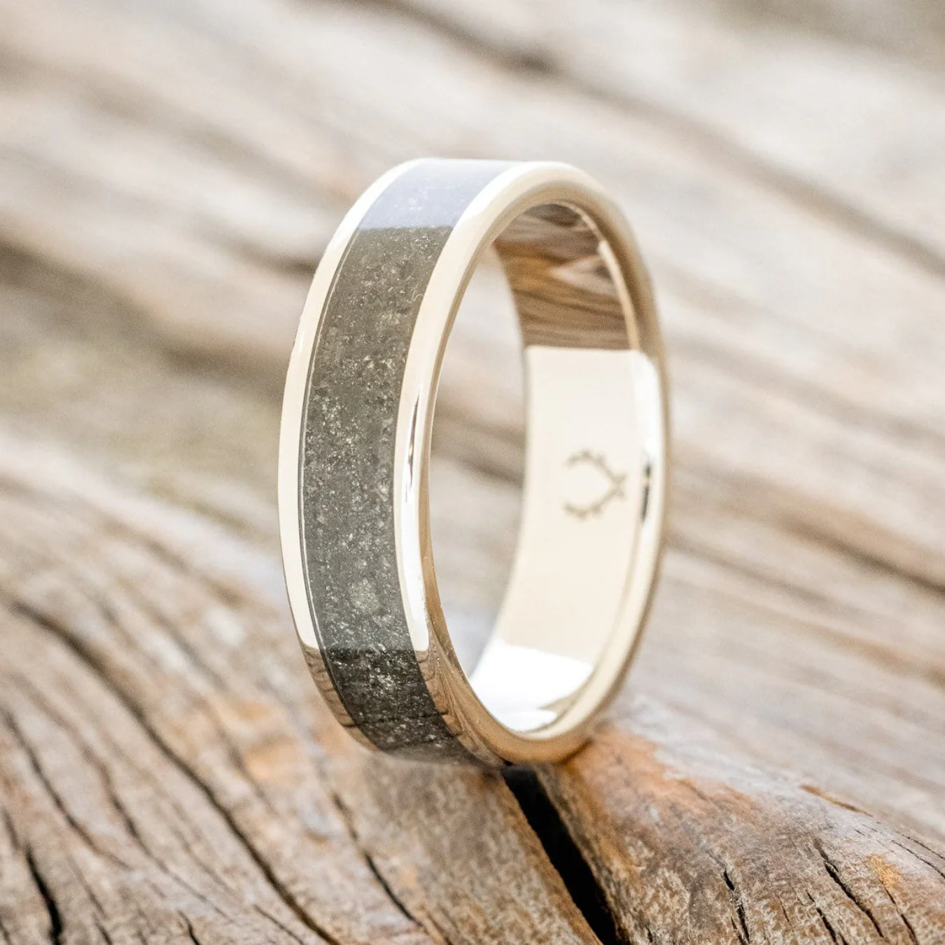 "RAINIER" - PYRITE WEDDING RING - Image 10