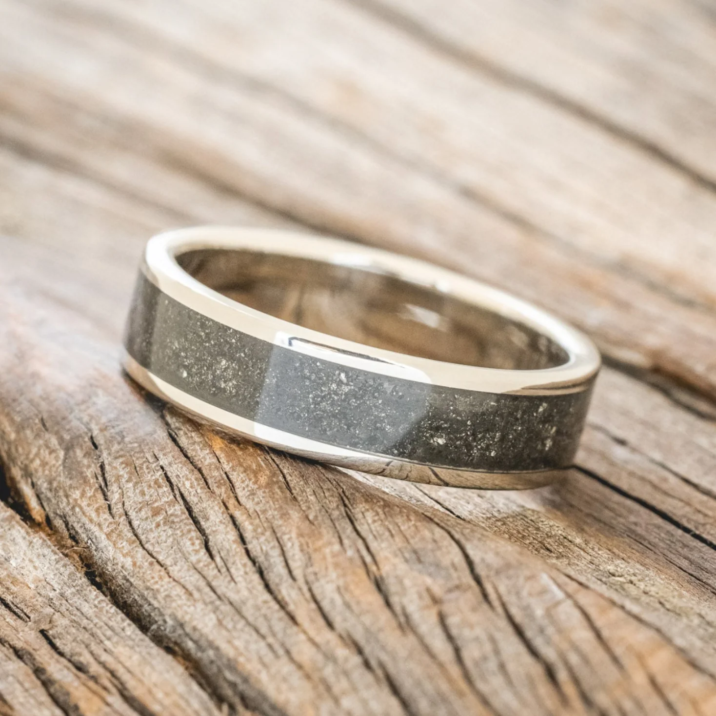 "RAINIER" - PYRITE WEDDING RING - Image 11