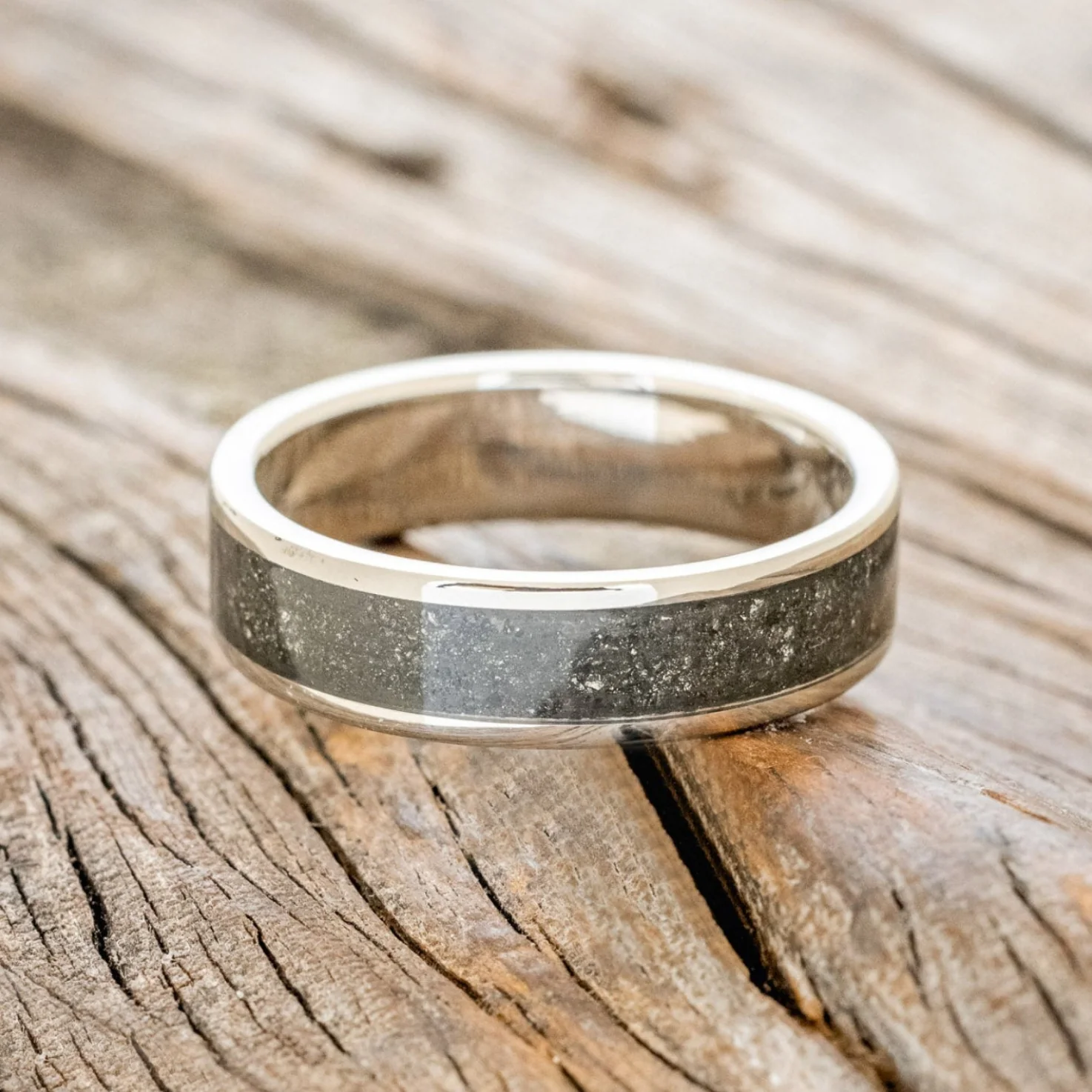 "RAINIER" - PYRITE WEDDING RING - Image 12