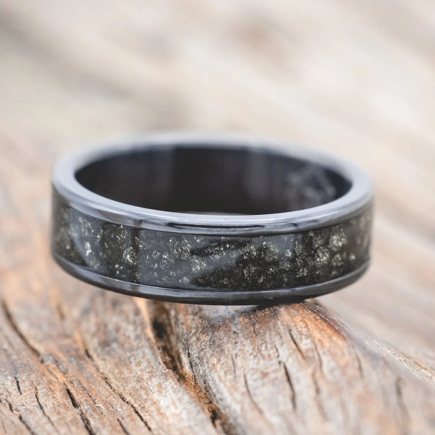 "RAINIER" - PYRITE WEDDING RING - Image 6