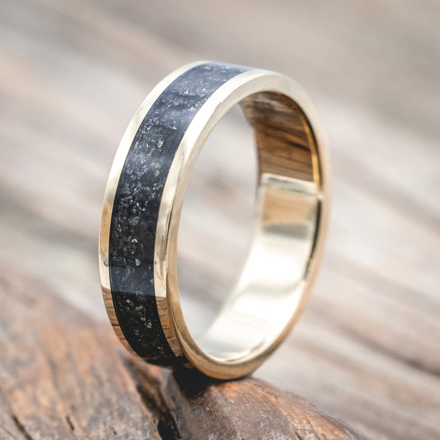 "RAINIER" - PYRITE WEDDING RING - Image 7