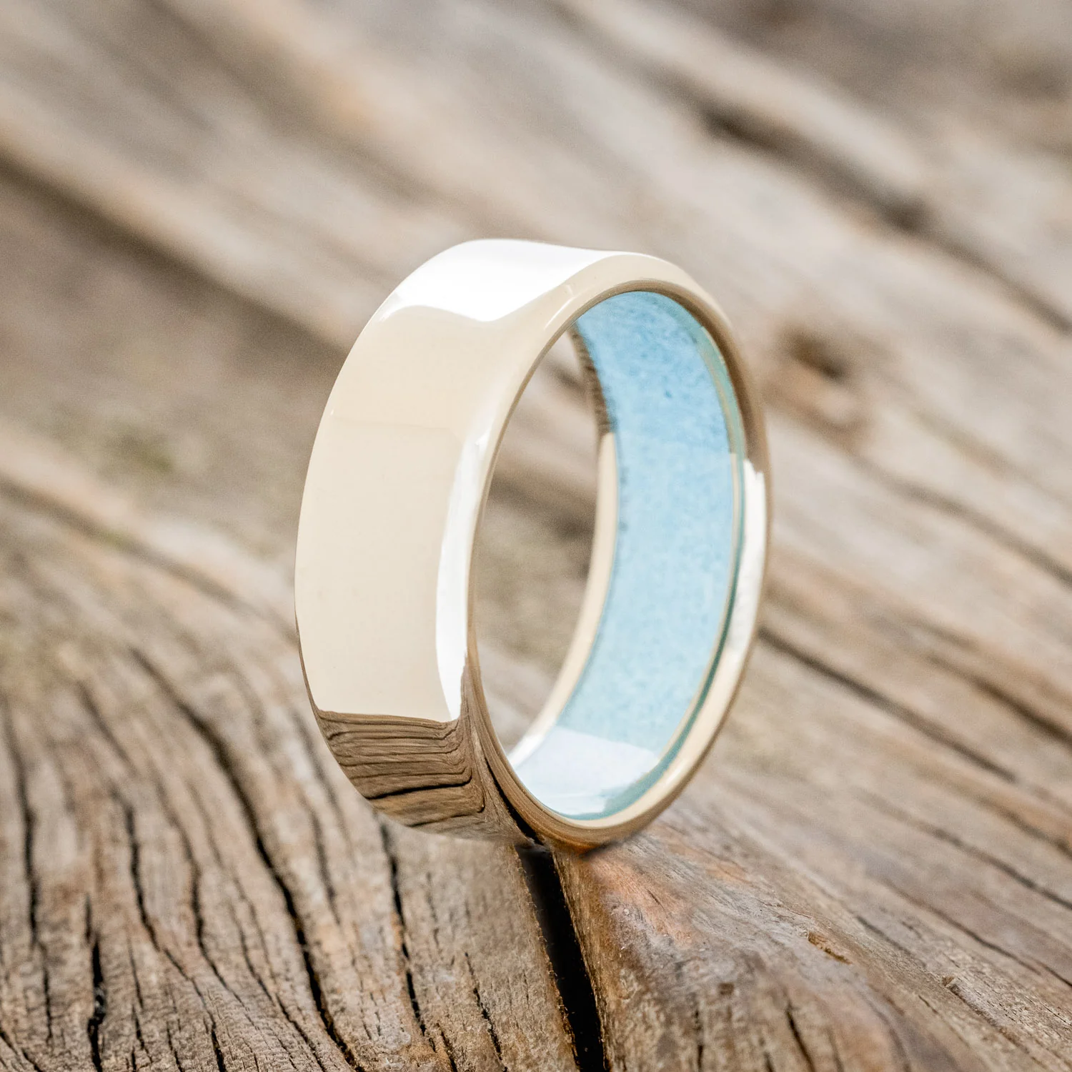 TURQUOISE LINED WEDDING BAND - Image 25