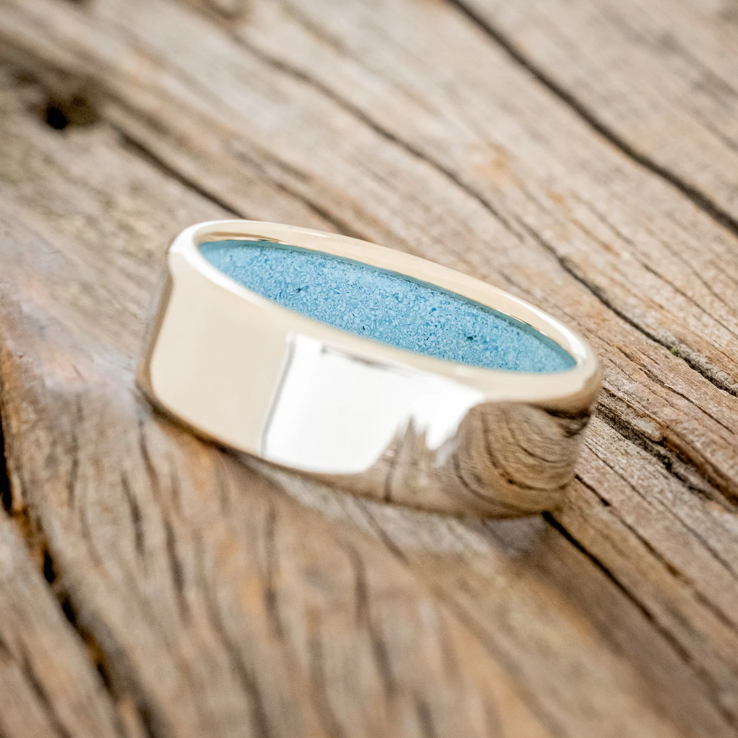 TURQUOISE LINED WEDDING BAND - Image 26