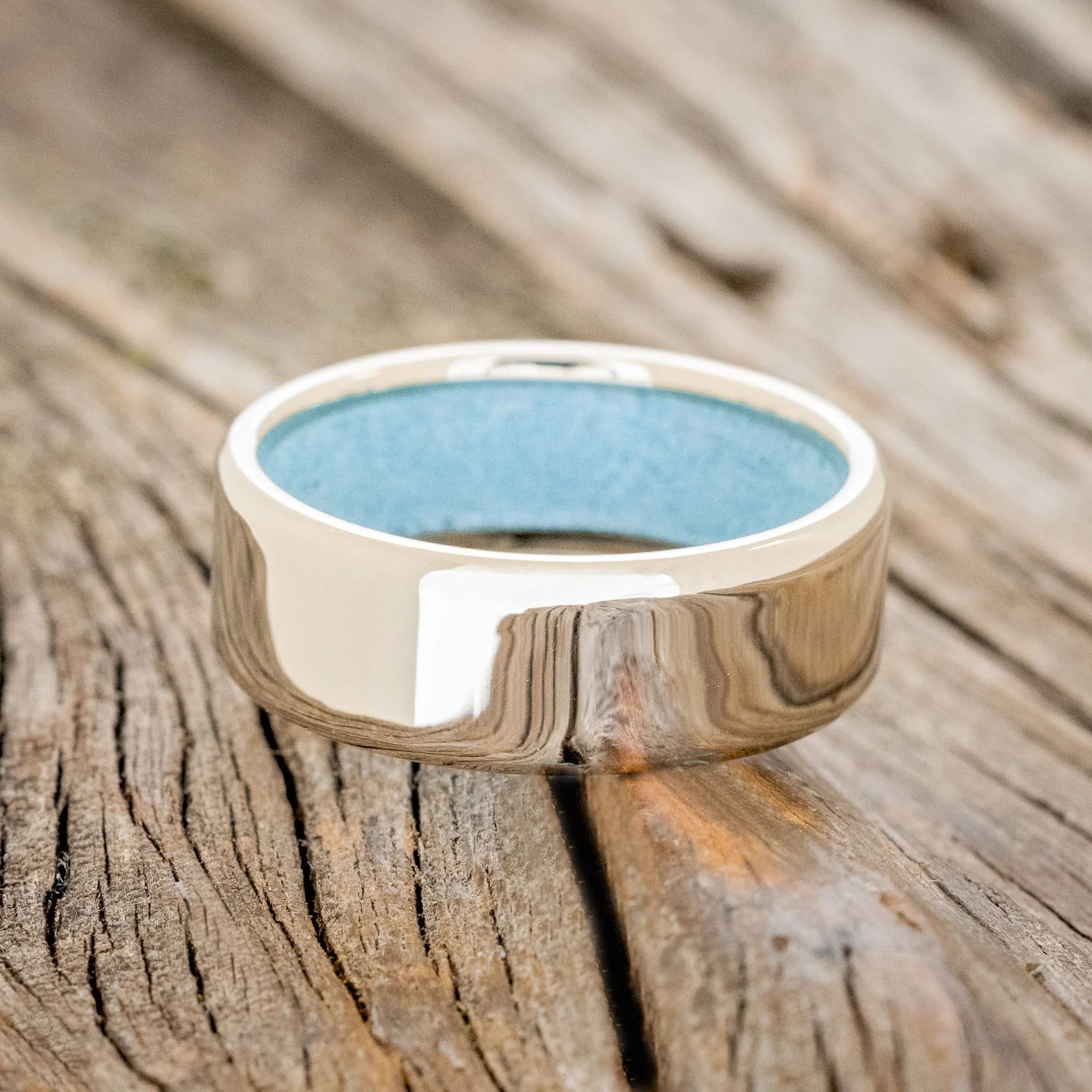 TURQUOISE LINED WEDDING BAND - Image 27