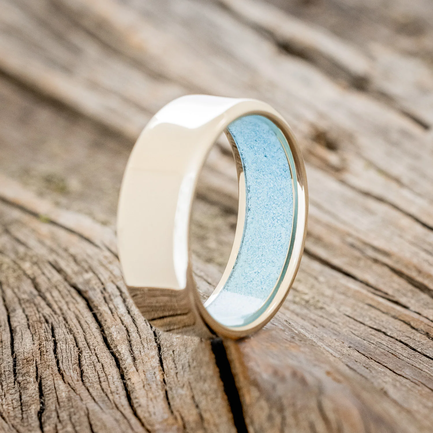 TURQUOISE LINED WEDDING BAND - Image 28