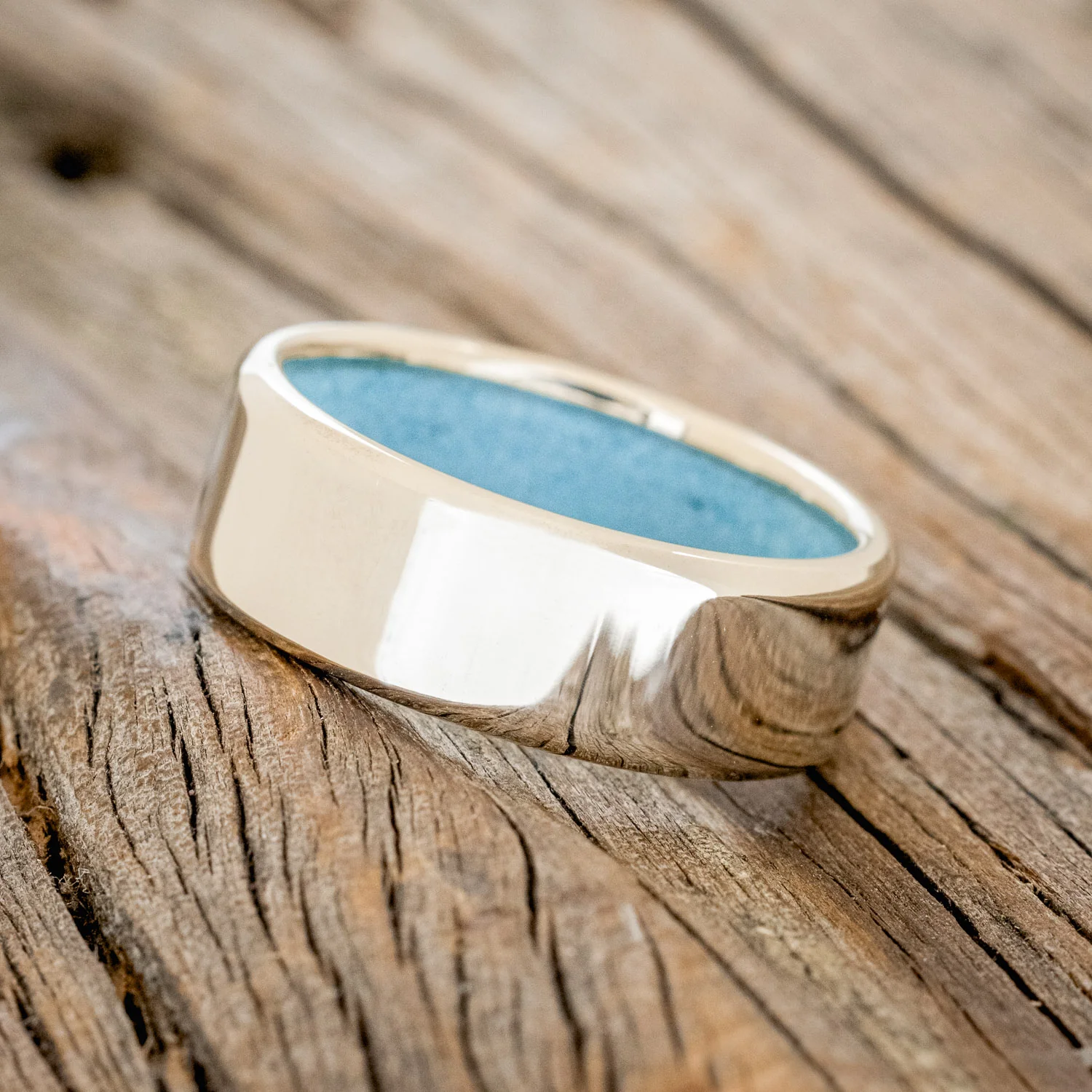 TURQUOISE LINED WEDDING BAND - Image 29