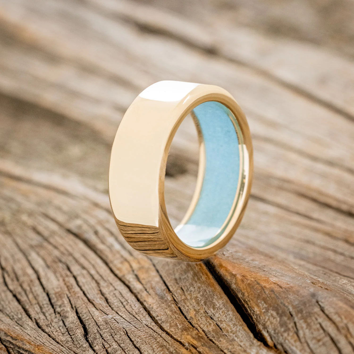 TURQUOISE LINED WEDDING BAND - Image 31