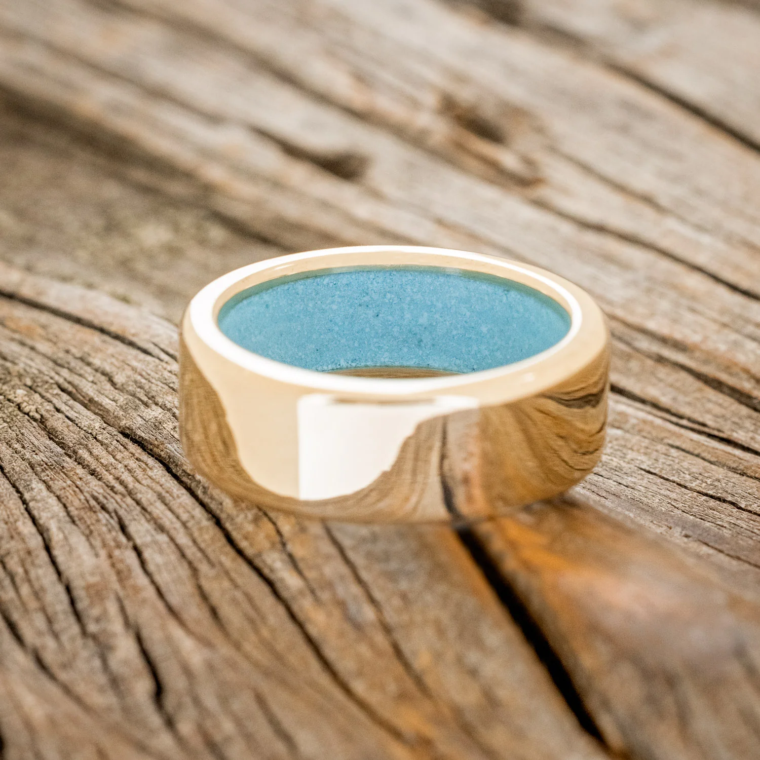 TURQUOISE LINED WEDDING BAND - Image 33
