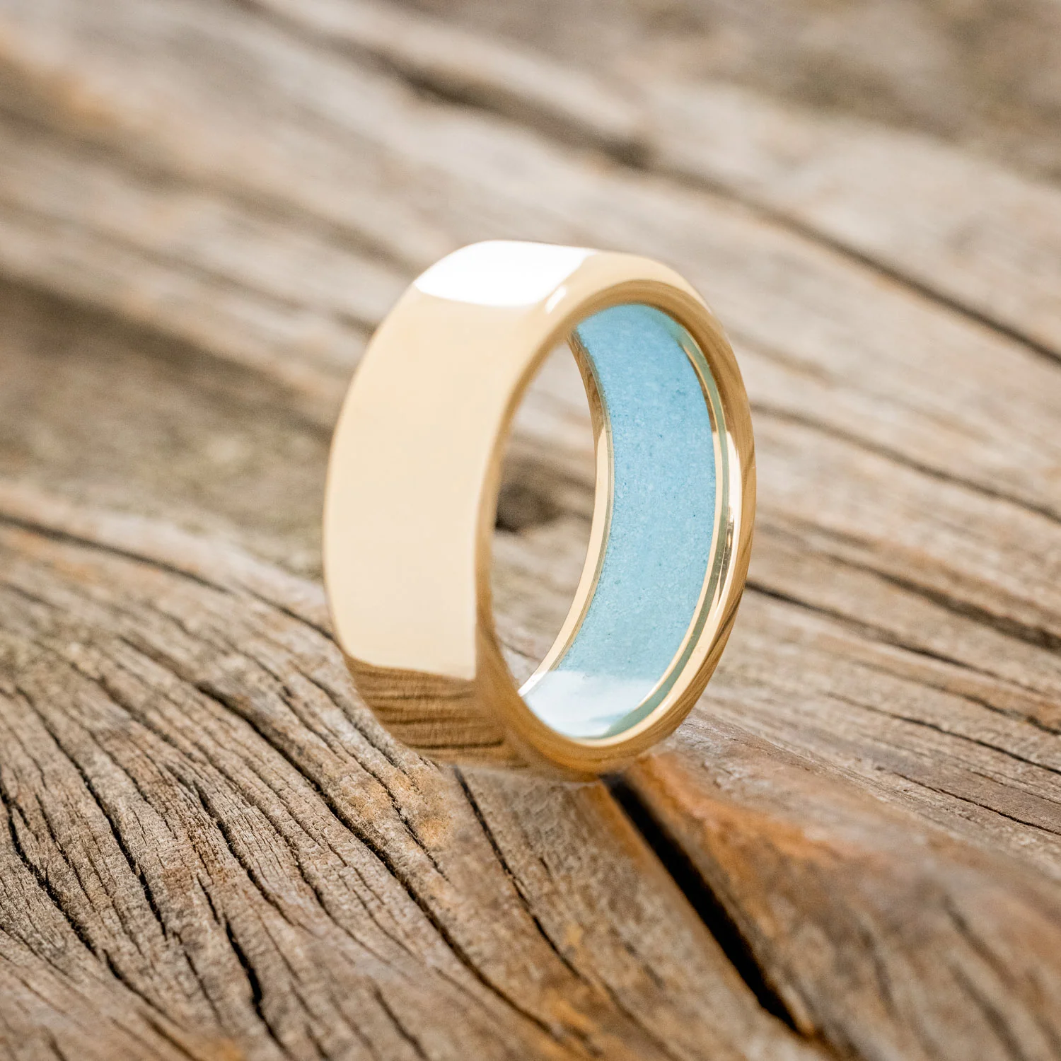 TURQUOISE LINED WEDDING BAND - Image 34