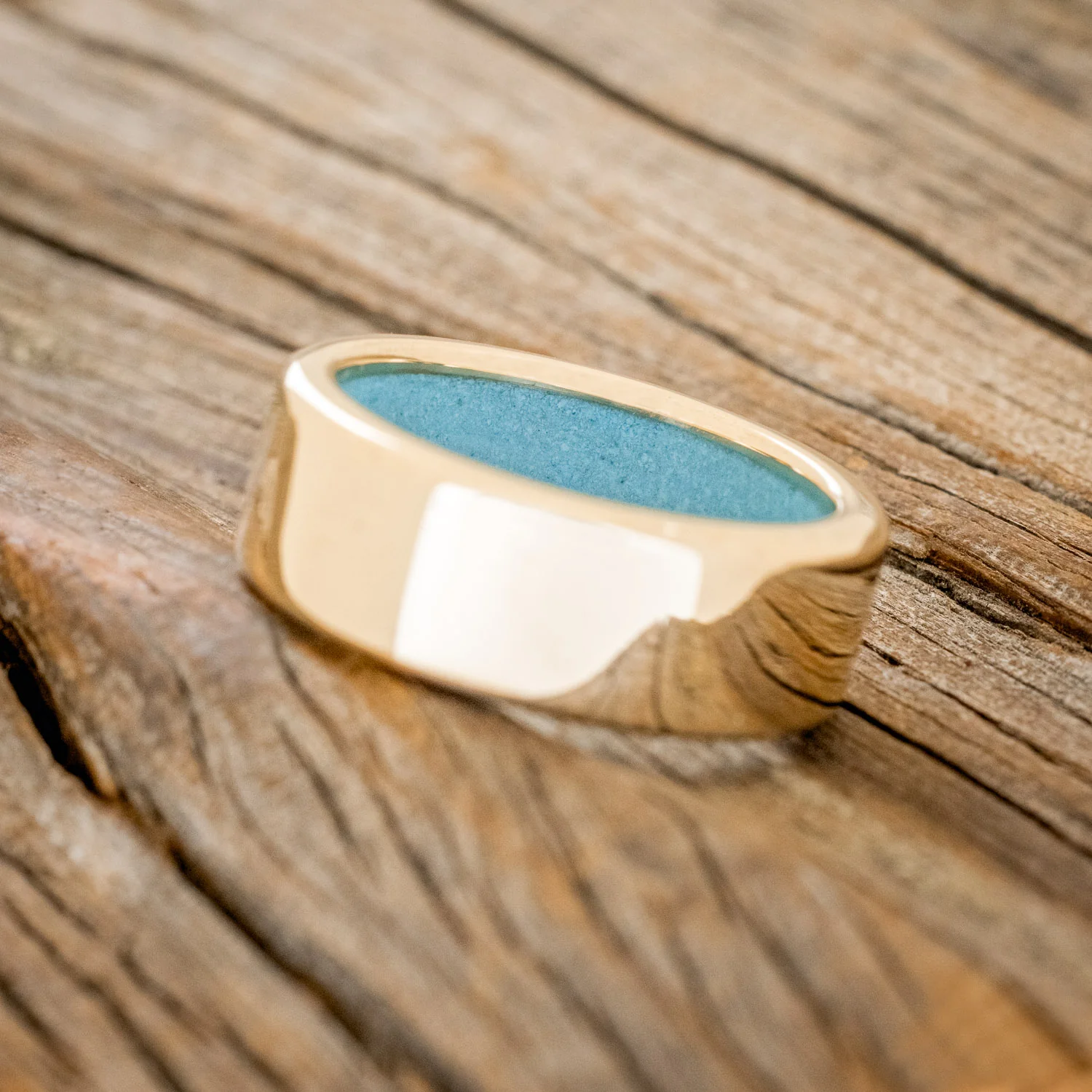 TURQUOISE LINED WEDDING BAND - Image 35