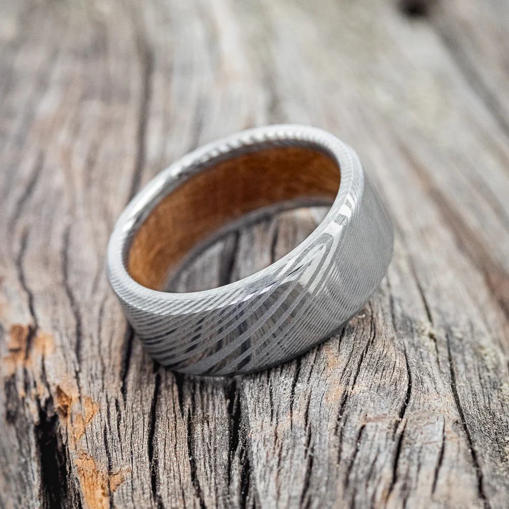 WHISKEY BARREL LINED WEDDING BAND - Image 13