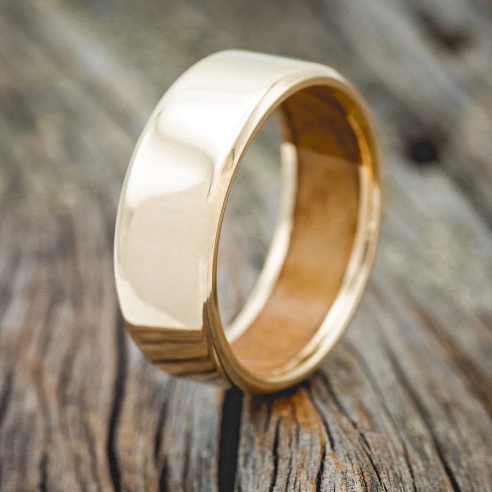 WHISKEY BARREL LINED WEDDING BAND - Image 26