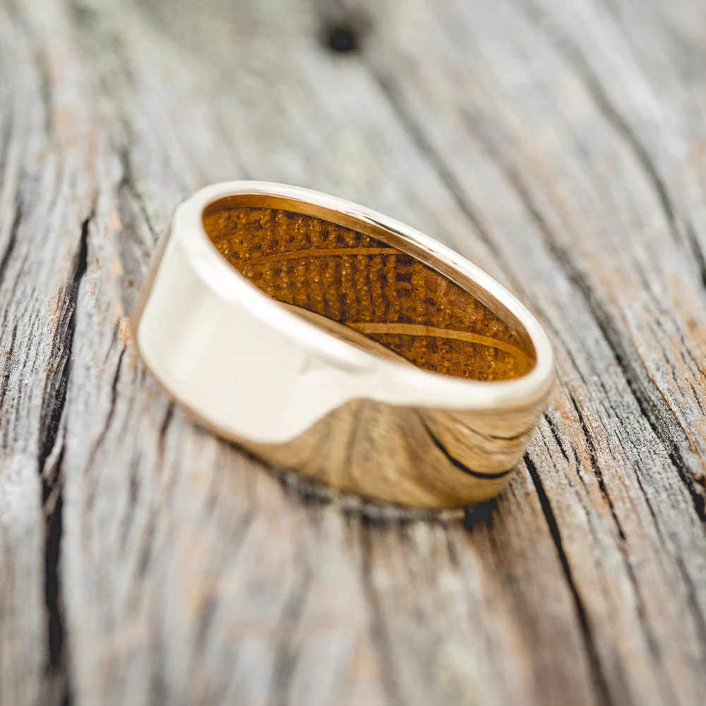 WHISKEY BARREL LINED WEDDING BAND - Image 29
