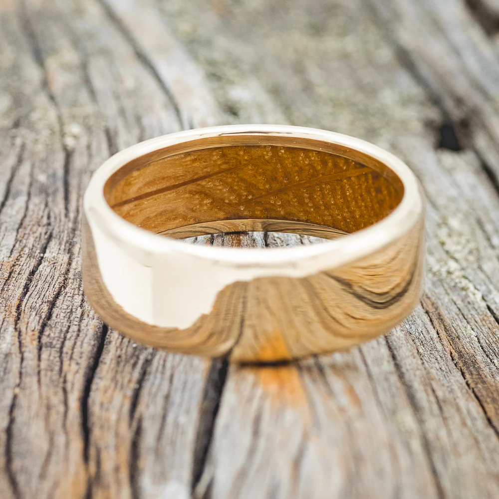 WHISKEY BARREL LINED WEDDING BAND - Image 33